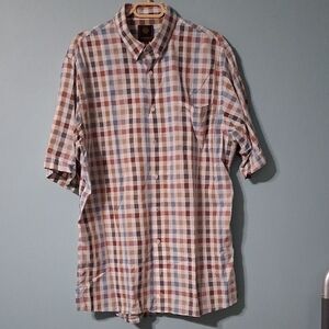 F/X FUSION Men's XLT Dress Shirt
Multicolored Check, Short Sleeve, BoutiqueBrand